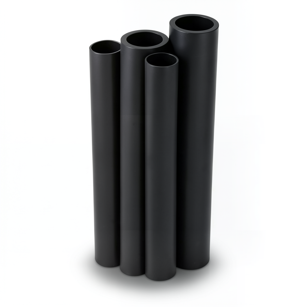 Al-Rajhi HDPE Pipes PE 100 Pressure 10 Bar Outside Diameter 180 mm Thickness 16.4 mm Black