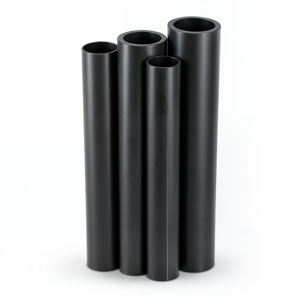 أنابيب HDPE PE 100 ضغط 6 بار قطر خارجي 500 مم سمك 28.4 مم لون أسود