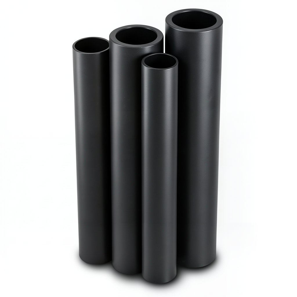 أنابيب HDPE PE 100 ضغط 6 بار قطر خارجي 500 مم سمك 28.4 مم لون أسود