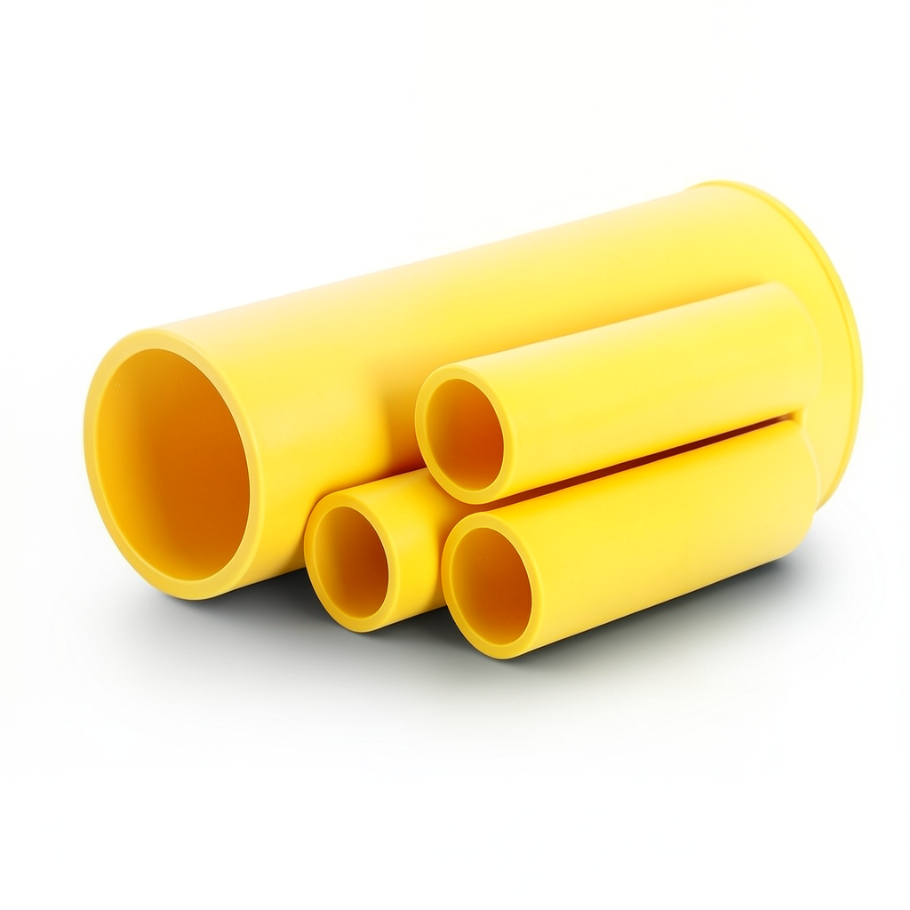 Al-Rajhi HDPE Pipes PE 80 Pressure 4.8 Bar Outside Diameter 200 mm Thickness 11.4 mm Yellow