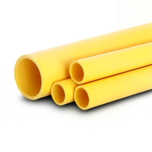 مواسير HDPE من الراجحي PE 80 ضغط 4.8 بار قطر خارجي 225 مم سمك 12.8 مم لون أصفر