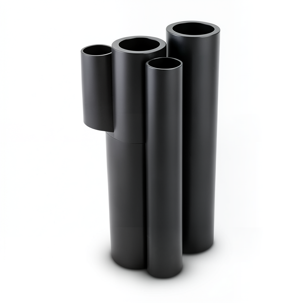 أنابيب HDPE الراجحي PE 80 ضغط 8 بار قطر 140 مم سمك 12.7 مم لون أسود
