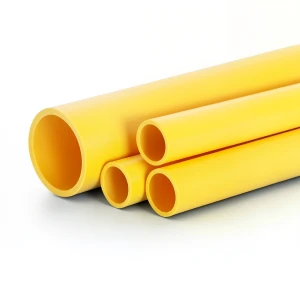 مواسير HDPE PE 80 ضغط 4.8 بار قطر خارجي 315 مم سمك 17.9 مم لون أصفر