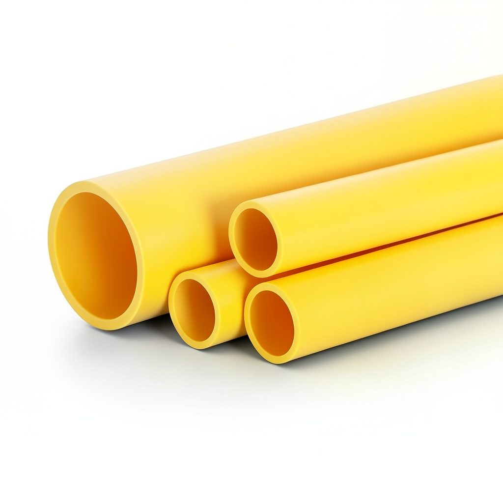 HDPE Pipes PE 80 Pressure 4.8 Bar Outside Diameter 315 mm Thickness 17.9 mm Yellow