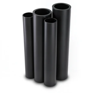 HDPE Pipes PE 100 Pressure 10 Bar 200 mm Diameter 18.2 mm Thickness Black