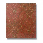 Italian Wall Decoration, 10m x 0.73m, Dark Orange, Model 26048