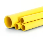مواسير HDPE الراجحي PE 80 ضغط 8 بار قطر خارجي 140 مم سمك 12.7 مم لون أصفر