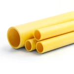 مواسير HDPE PE 100 ضغط 10 بار قطر خارجي 160 مم سمك 14.6 مم لون أصفر