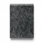 Italian Wall Covering Gray with Black Color, Length 10m, Width 1.06m, Model 85084