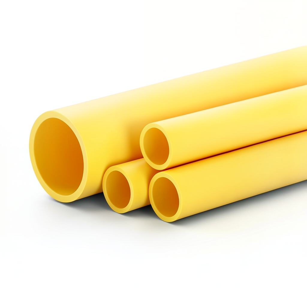 مواسير HDPE PE 80 ضغط 8 بار قطر خارجي 160 مم سمك 14.6 مم لون أصفر