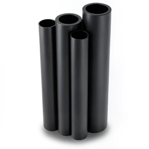 مواسير HDPE PE 80 ضغط 8 بار قطر خارجي 180 مم سمك 16.4 مم لون اسود