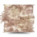 Italian Wall Decoration Brown with Beige Color, Length 10m, Width 1.06m, Model Z44908