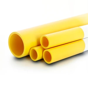 Al-Rajhi HDPE Pipes PE 80 Pressure 4.8 Bar Outside Diameter 280 mm Thickness 15.9 mm Yellow