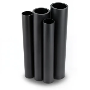 مواسير HDPE PE 80 ضغط 8 بار قطر 200 مم سمك 18.2 مم لون أسود