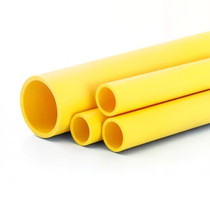 مواسير HDPE PE 80 ضغط 4.8 بار قطر خارجي 355 مم سمك 20.2 مم لون أصفر