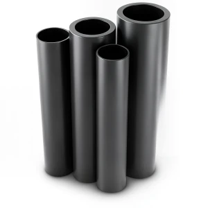 مواسير HDPE PE 80 ضغط 8 بار قطر 200 مم سمك 18.2 مم لون أسود