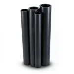 مواسير HDPE PE 80 ضغط 4.8 بار قطر خارجي 180 مم سمك 10.3 مم لون أسود