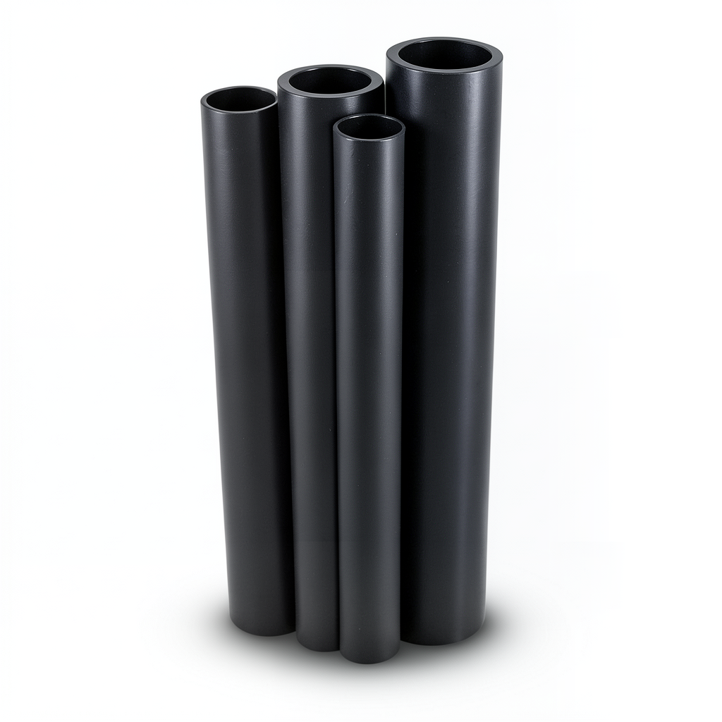 مواسير HDPE PE 80 ضغط 4.8 بار قطر خارجي 180 مم سمك 10.3 مم لون أسود