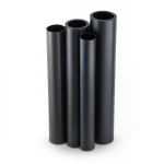 أنابيب HDPE PE 80 ضغط 8 بار قطر خارجي 225 مم سمك 20.5 مم لون أسود