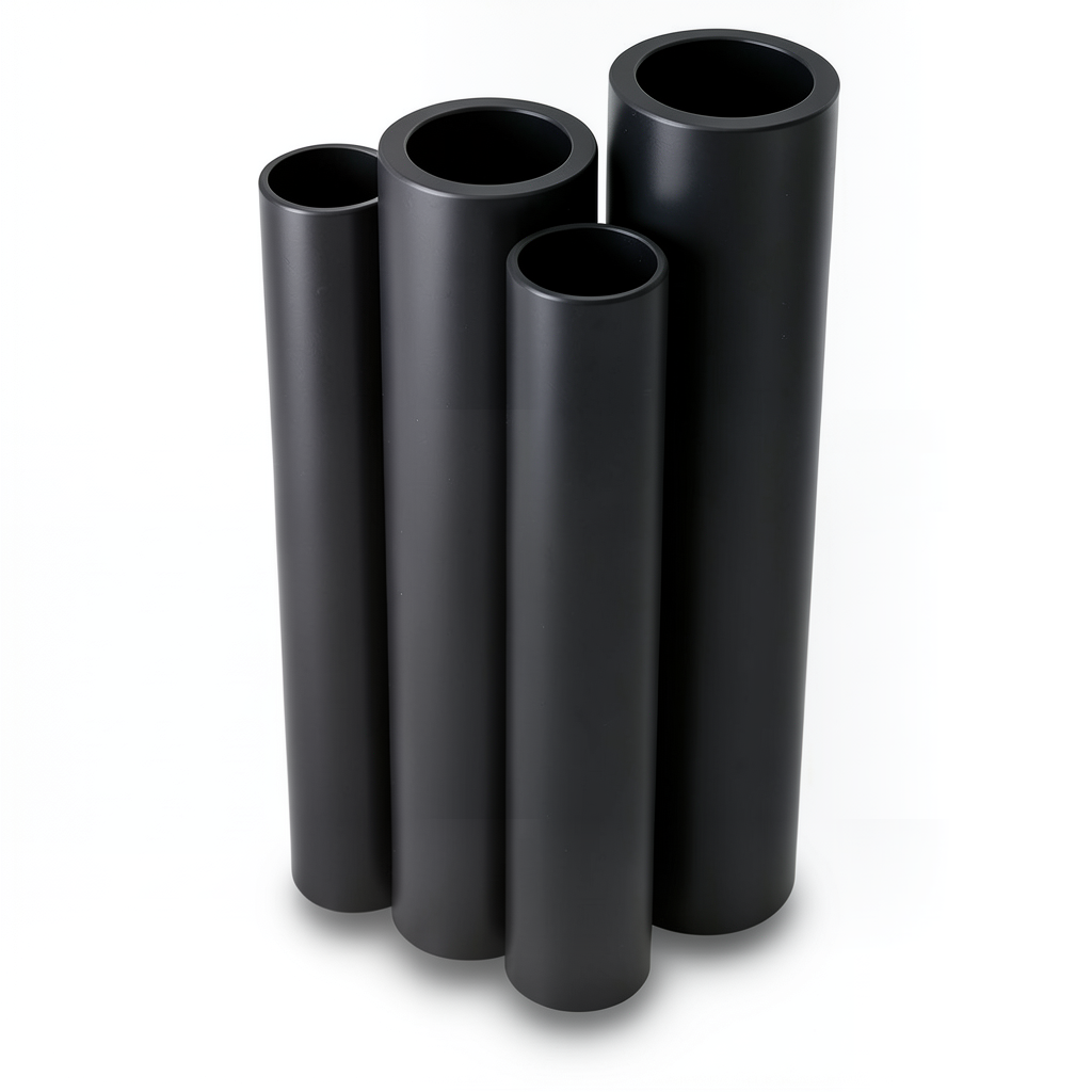 Al-Rajhi HDPE Pipes PE 80 Pressure 4.8 Bar Diameter 225 mm Thickness 12.8 mm Black
