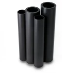 Al-Rajhi HDPE Pipes PE 80 Pressure 4.8 Bar Diameter 225 mm Thickness 12.8 mm Black