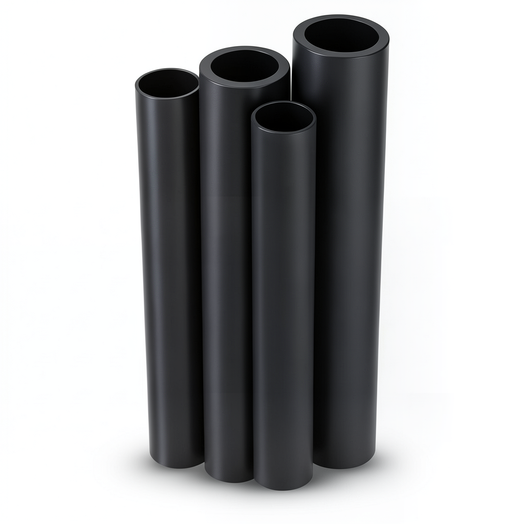 HDPE Pipes PE 80 Pressure 4.8 Bar Diameter 280 mm Thickness 15.9 mm Black