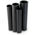 أنابيب HDPE PE 80 ضغط 4.8 بار قطر خارجي 450 مم سمك 25.6 مم لون أسود