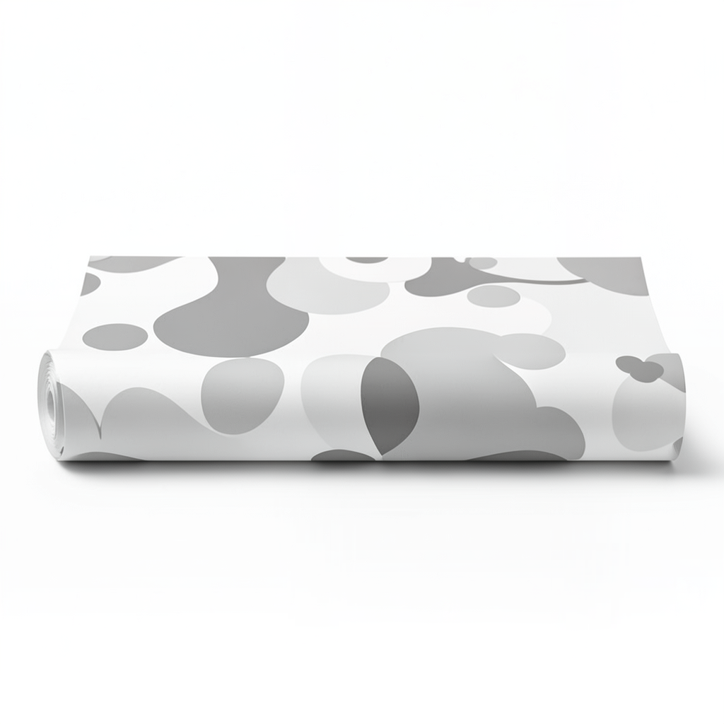 Youth and Children Wallpaper 10m x 0.53m White and Gray, Model GK8821BD