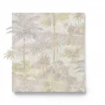  Italian Wall Covering Size 10m×1.06m, Beige with Gray Color, Model Z44906