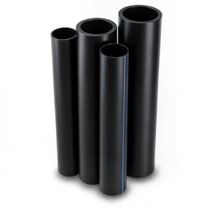 أنابيب HDPE PE 100 ضغط 10 بار قطر 225 مم سمك 20.5 مم لون أسود