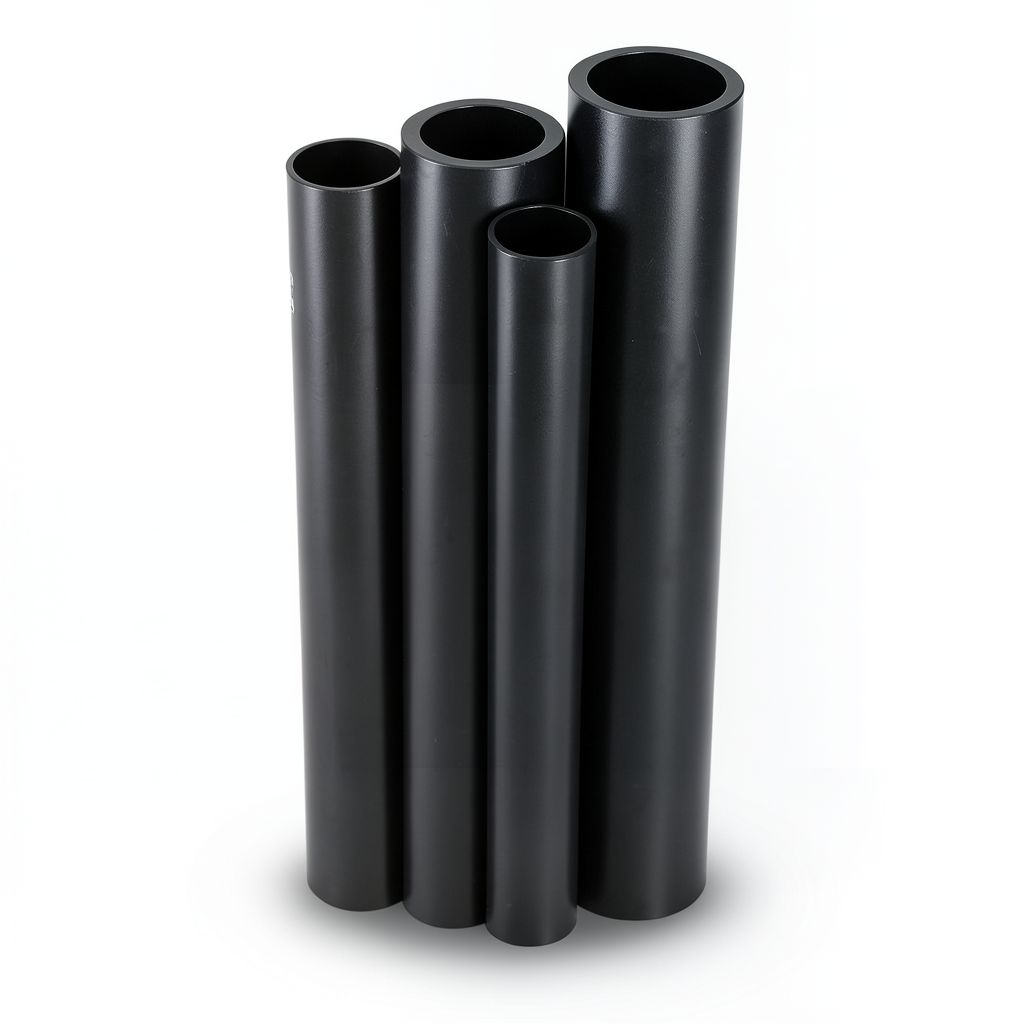 أنابيب HDPE PE 100 ضغط 10 بار قطر 225 مم سمك 20.5 مم لون أسود
