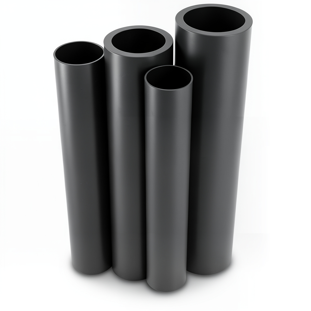 Al-Rajhi HDPE Pipes PE 100 Pressure 6 Bar OD 450 mm Thickness 25.6 mm Black