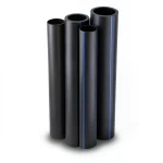 Al-Rajhi HDPE Pipes PE 80 Pressure 4.8 Bar Diameter 225 mm Thickness 12.8 mm Black