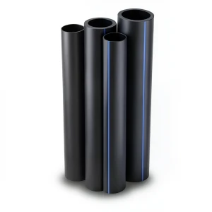Al-Rajhi HDPE Pipes PE 80 Pressure 4.8 Bar Diameter 225 mm Thickness 12.8 mm Black