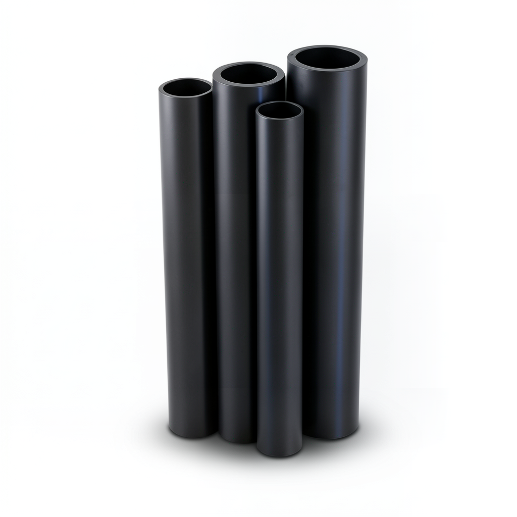 مواسير HDPE PE 80 ضغط 4.8 بار قطر خارجي 315 مم سمك 17.9 مم لون أسود