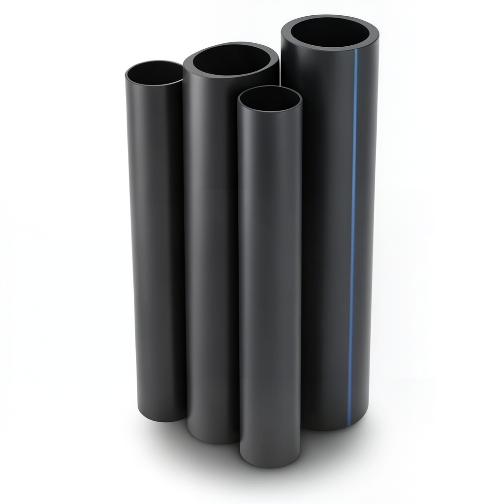 مواسير HDPE الراجحي PE 80 ضغط 4.8 بار قطر خارجي 400 مم سمك 22.8 مم لون أسود