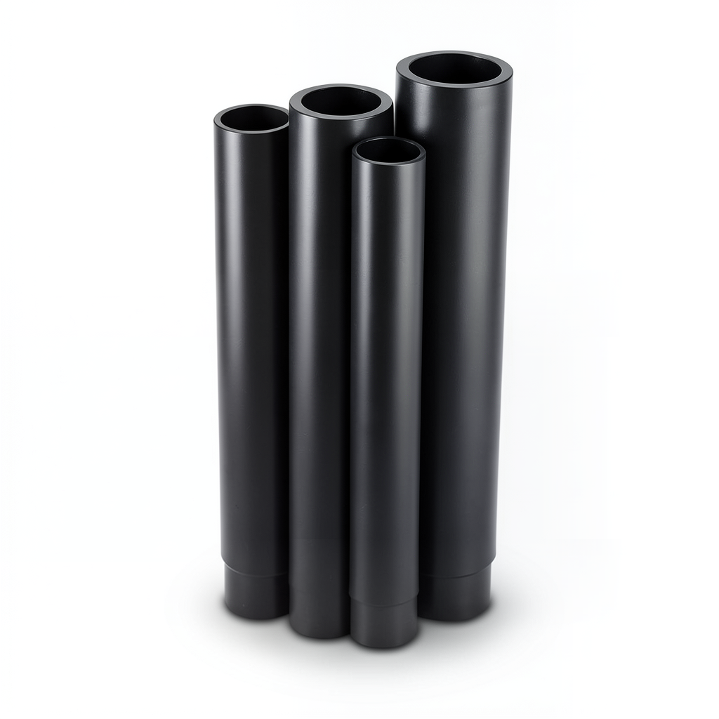 مواسير HDPE الراجحي PE 100 ضغط 10 بار قطر خارجي 250 مم سمك 22.7 مم لون أسود