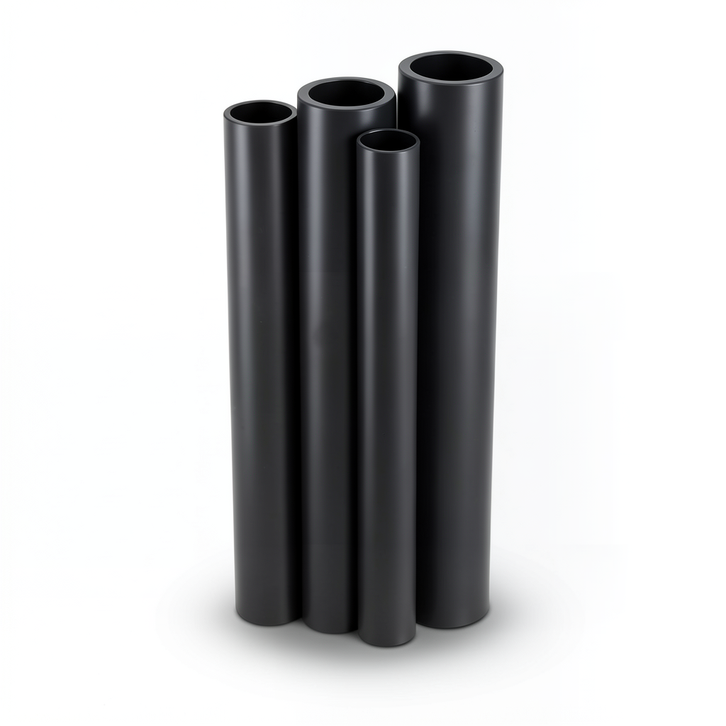 مواسير HDPE الراجحي PE 100 ضغط 10 بار قطر خارجي 250 مم سمك 22.7 مم لون أسود