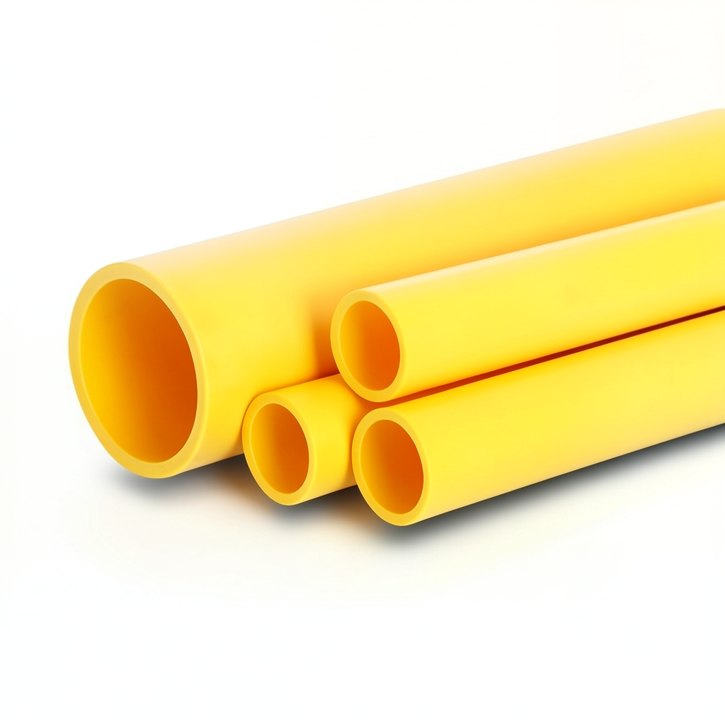 Al-Rajhi HDPE Pipes PE 100 Pressure 10 Bar OD 250 mm Thickness 22.7 mm Yellow