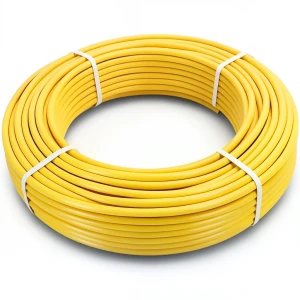 أنابيب HDPE PE 100 ضغط 10 بار قطر خارجي 16 مم سمك 3 مم لون أصفر