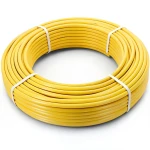 أنابيب HDPE الراجحي PE 80 ضغط 8 بار قطر 16 مم سمك 3 مم لون أصفر