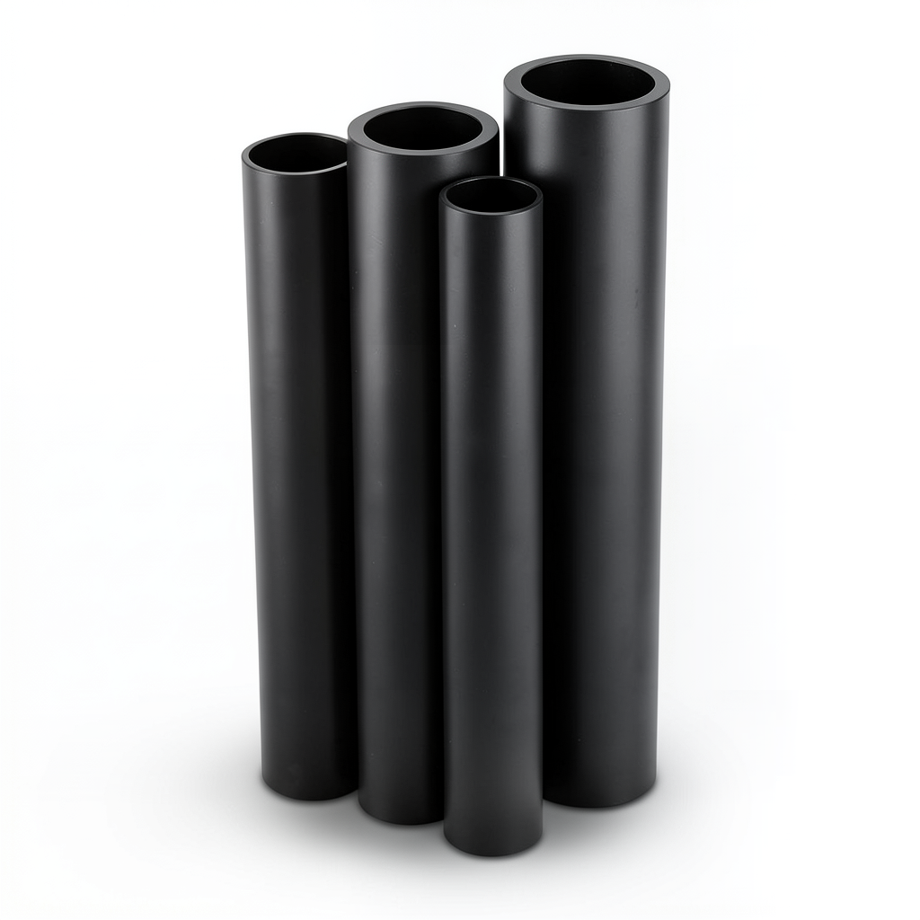 HDPE Pipes PE 100 Pressure 10 Bar Outside Diameter 280 mm Thickness 25.4 mm Black