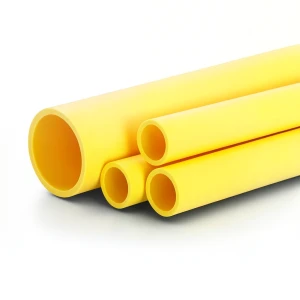 أنابيب HDPE PE 100 ضغط 10 بار قطر خارجي 280 مم سمك 25.4 مم لون أصفر