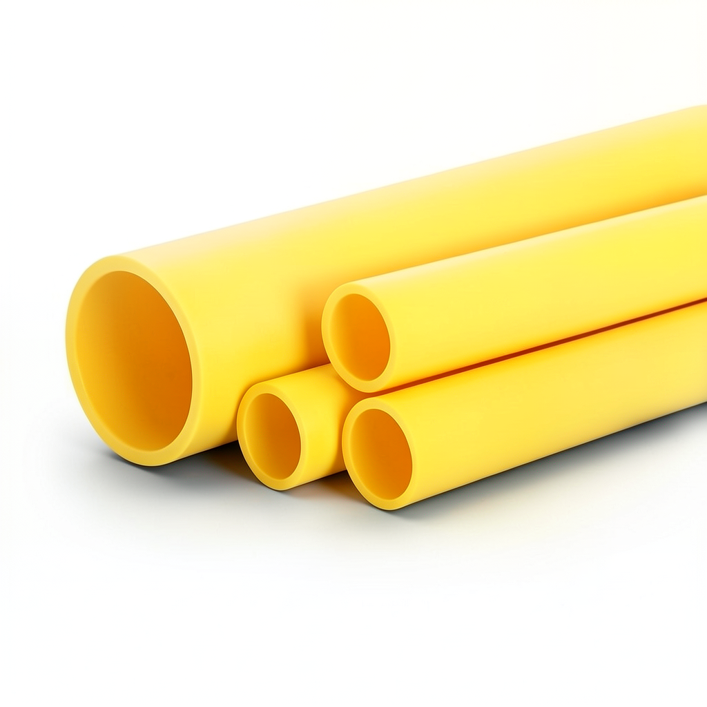 مواسير HDPE الراجحي PE 100 ضغط 10 بار قطر خارجي 315 مم سمك 28.6 مم لون أصفر