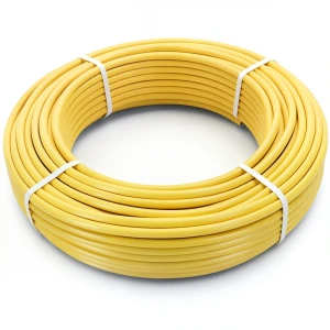 أنابيب HDPE PE 100 ضغط 10 بار قطر خارجي 20 مم سمك 3 مم لون أصفر