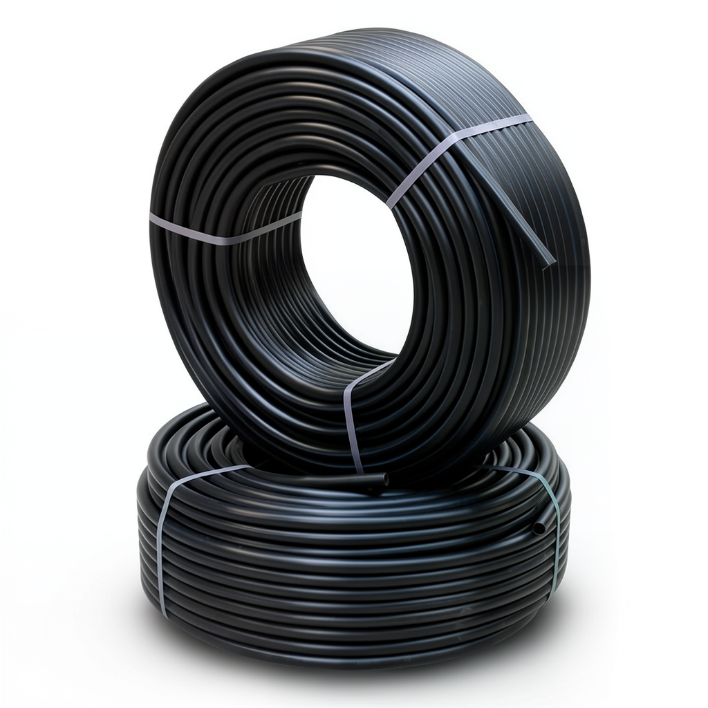 أنابيب HDPE الراجحي PE 80 ضغط 8 بار قطر خارجي 20 مم سمك 3 مم لون اسود