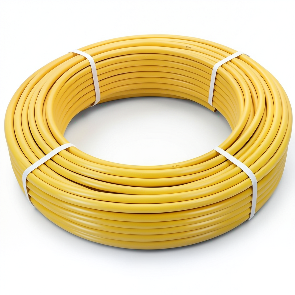 HDPE Pipes PE 80 Pressure 8 Bar 20 mm Diameter 3 mm Thickness Yellow