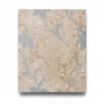 Italian Floral Wall Decoration, Size 10m×1.06m, light brown Color, Model 5845 