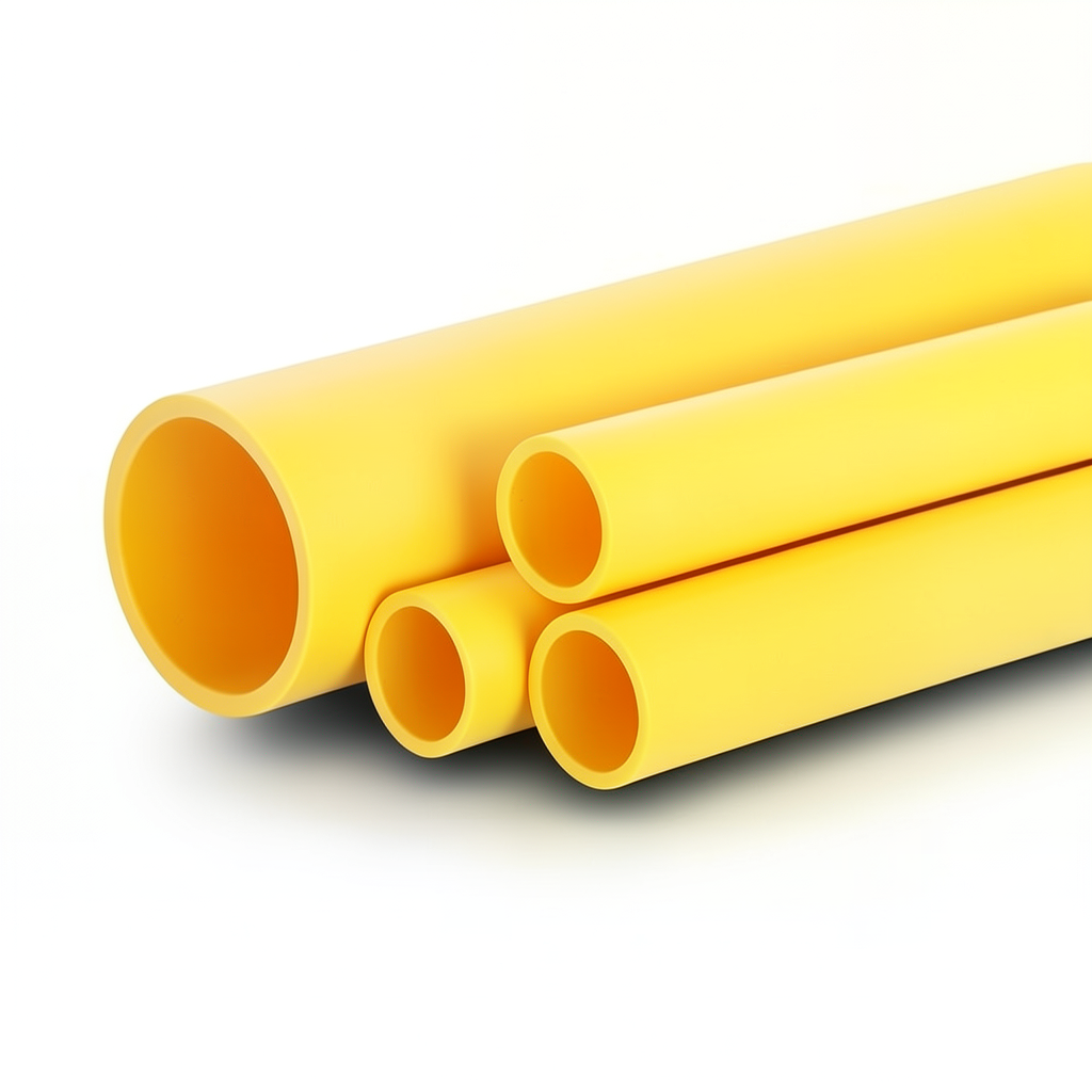 Al-Rajhi HDPE Pipes PE 80 Pressure 8 Bar Outside Diameter 250 mm Thickness 22.7 mm Yellow