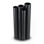 مواسير HDPE البولي ايثيلين PE 80 ضغط 4.8 بار قطر خارجي 630 مم سمك 35.8 مم لون اسود